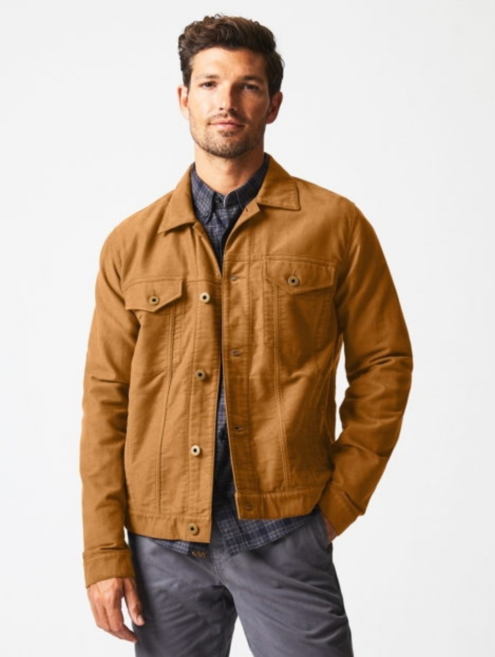 Billy Reid Moleskin Tupelo Trucker Jacket